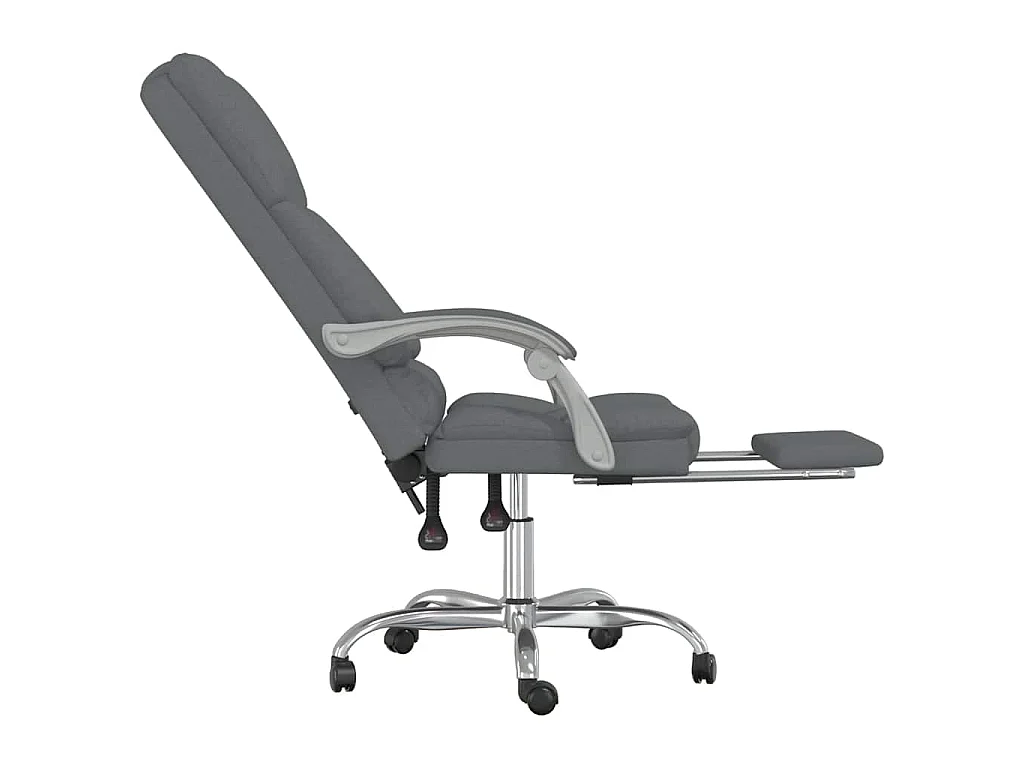 Bürostuhl mit Massagefunktion Dunkelgrau Stoff