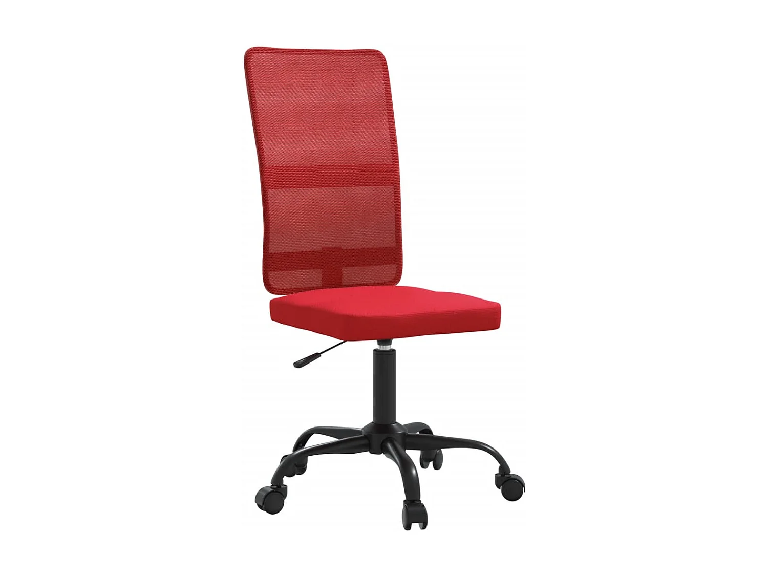 Chaise de bureau réglable en hauteur bordeaux tissu en maille