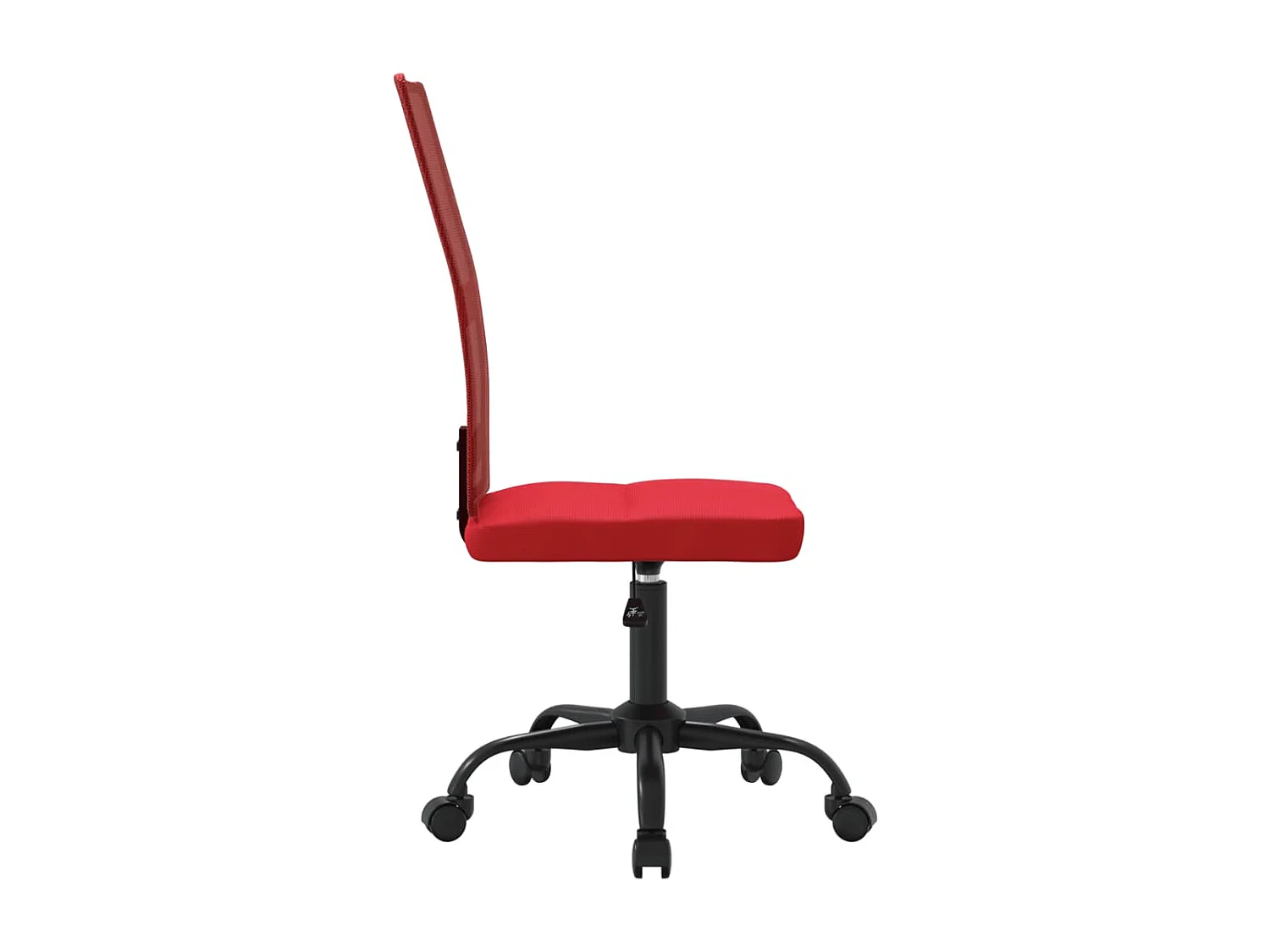 Chaise de bureau réglable en hauteur bordeaux tissu en maille