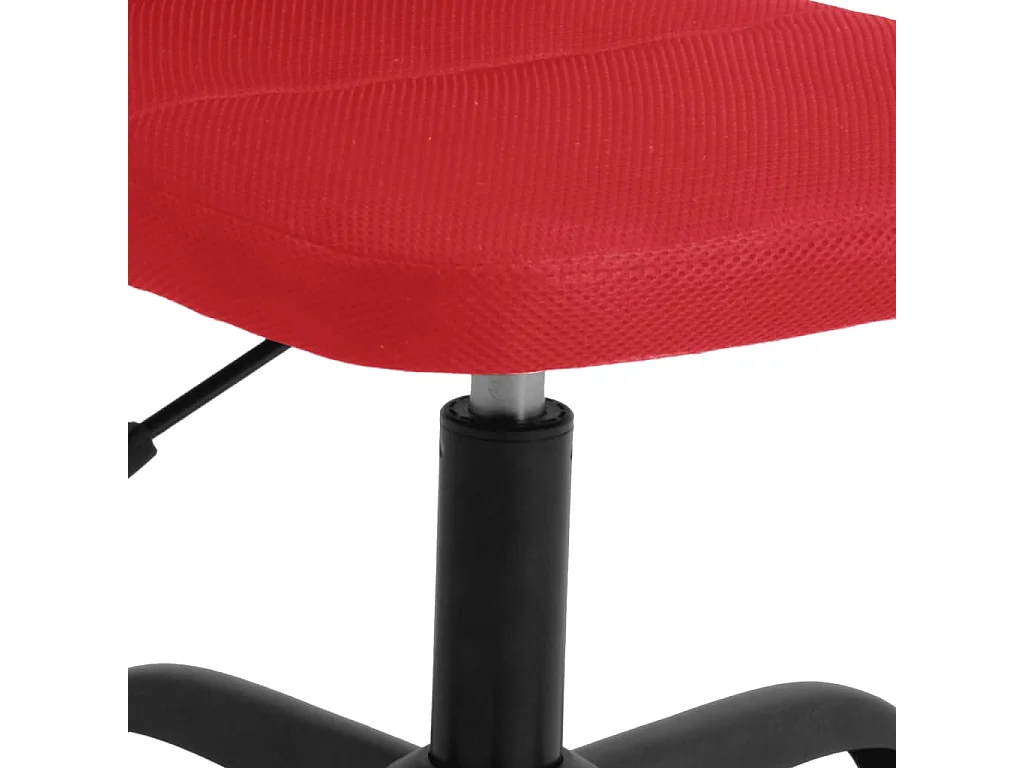 Chaise de bureau réglable en hauteur bordeaux tissu en maille