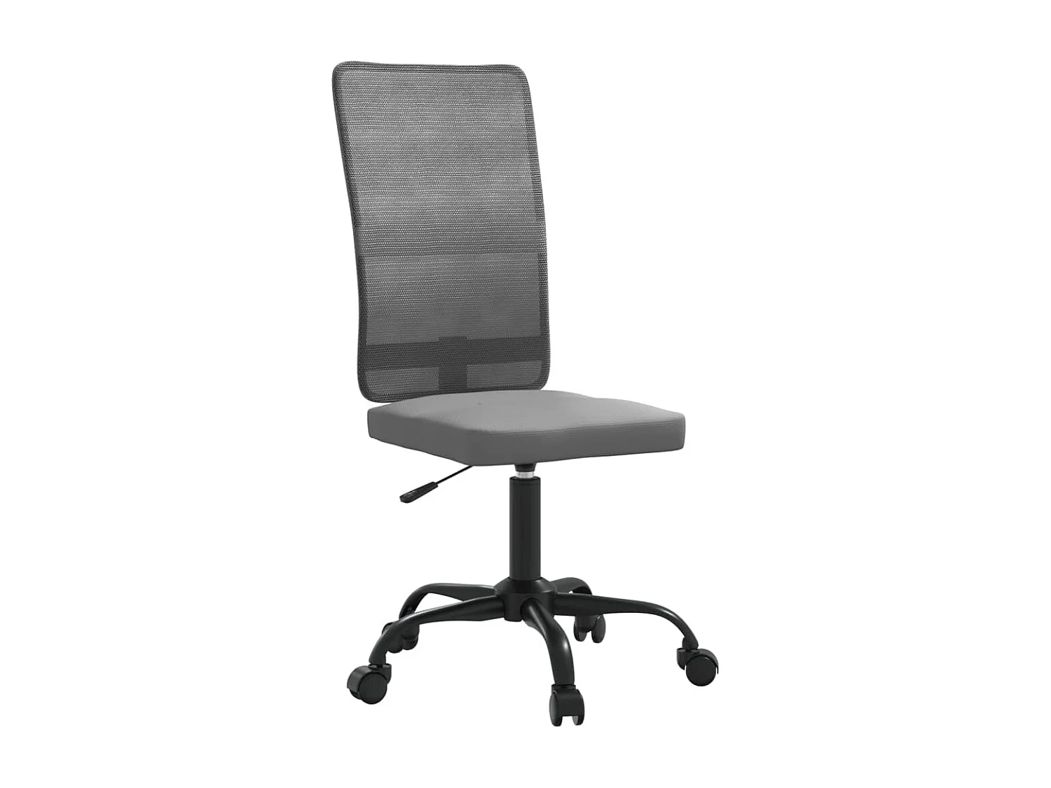 Chaise de bureau réglable en hauteur gris tissu en maille