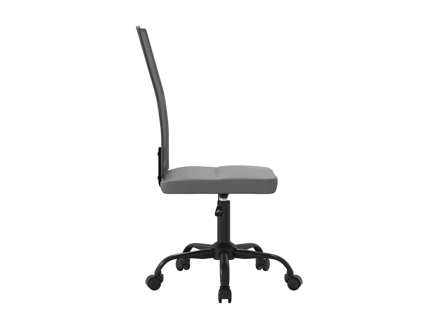 Chaise de bureau réglable en hauteur gris tissu en maille