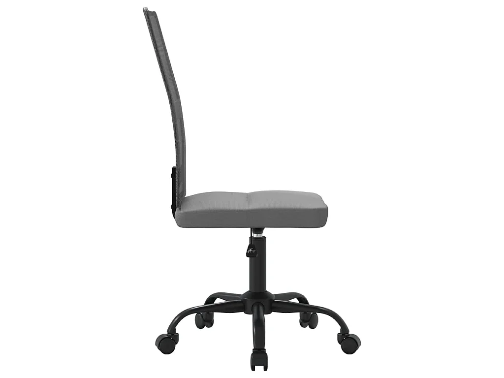Chaise de bureau réglable en hauteur gris tissu en maille