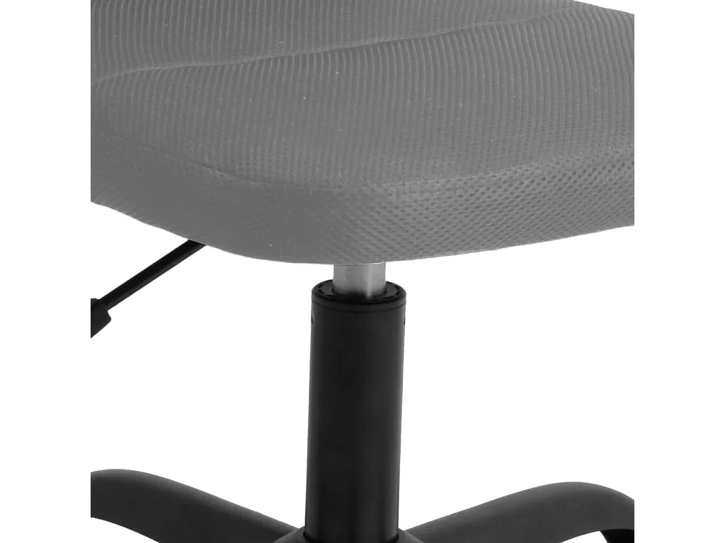 Chaise de bureau réglable en hauteur gris tissu en maille