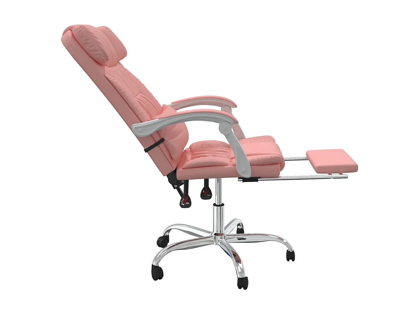 Fauteuil inclinable de bureau Rose Similicuir