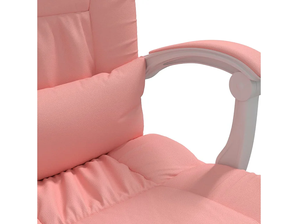 Fauteuil inclinable de bureau Rose Similicuir