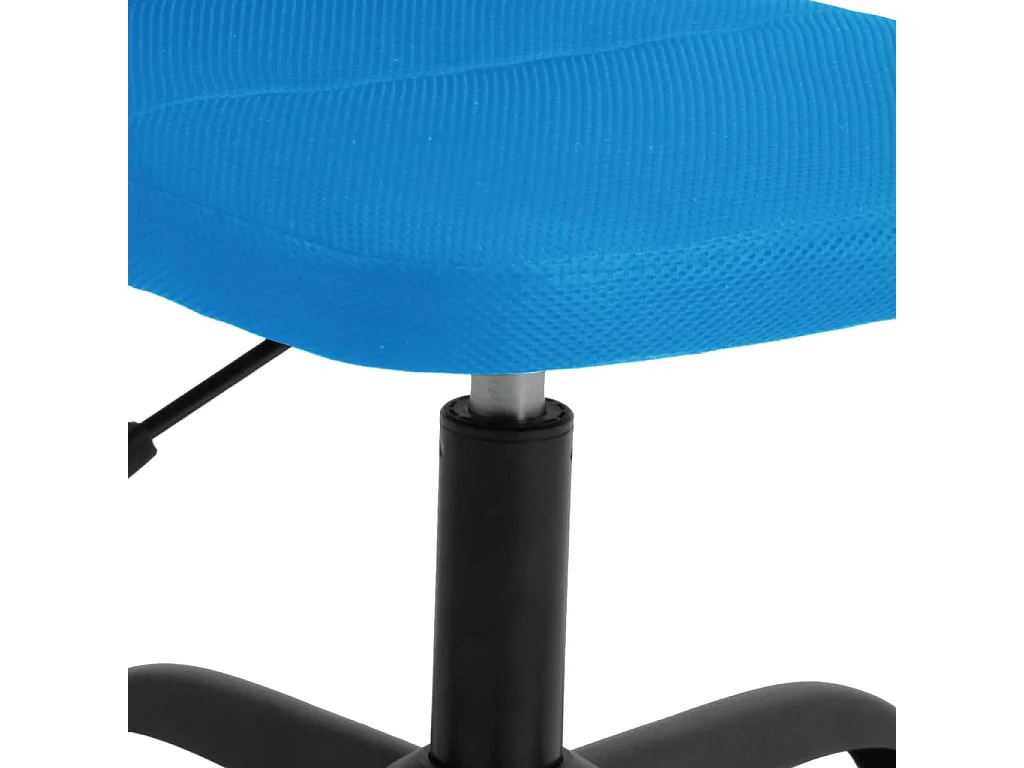 Chaise de bureau réglable en hauteur bleu tissu en maille