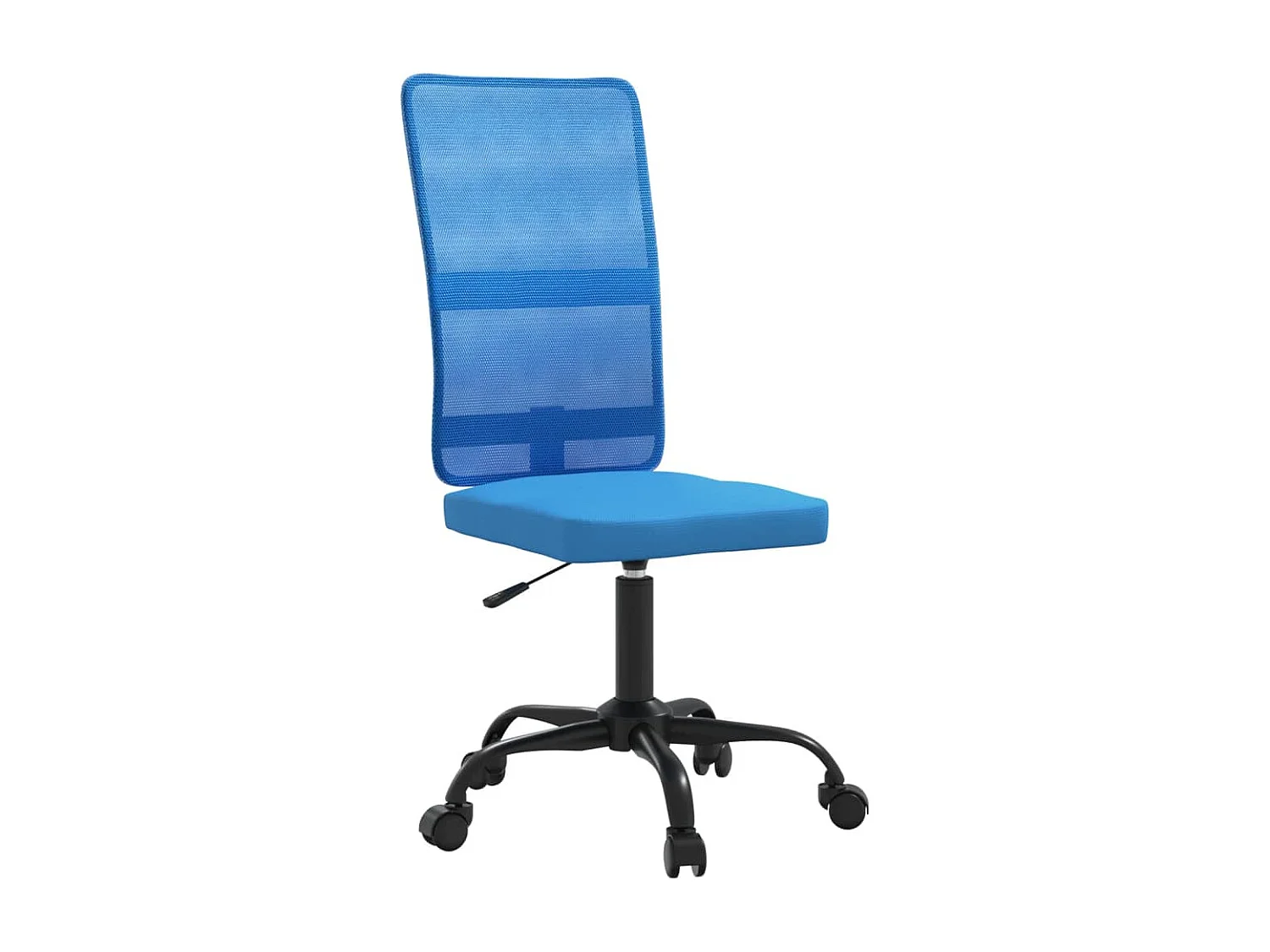 Chaise de bureau réglable en hauteur bleu tissu en maille