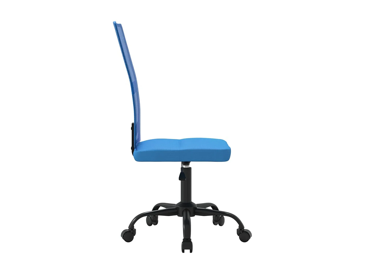 Chaise de bureau réglable en hauteur bleu tissu en maille
