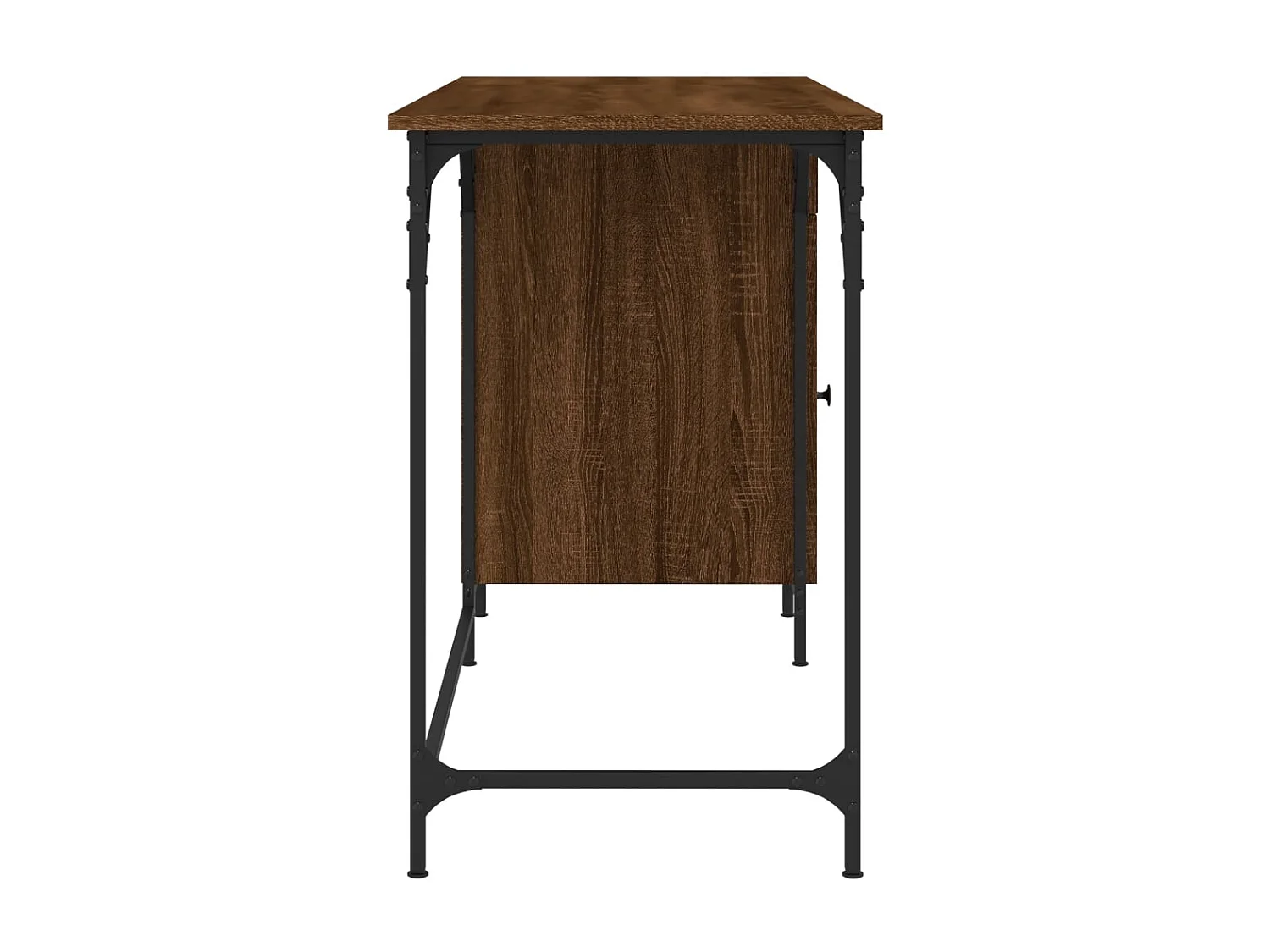 Computertisch Braun Eiche-Optik 131x48x75 cm Holzwerkstoff