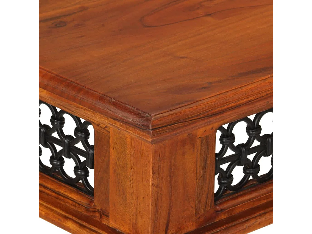 Scrivania con Cassetto 110x50x76 cm in Legno Massello di Acacia