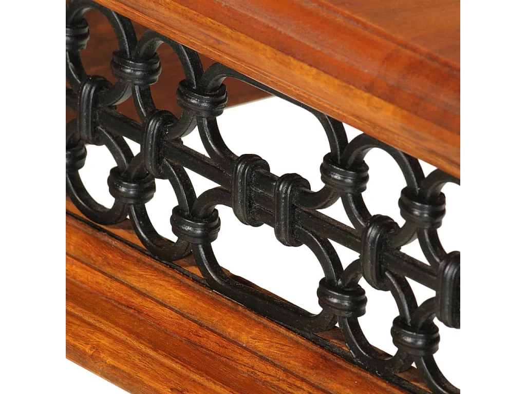 Scrivania con Cassetto 110x50x76 cm in Legno Massello di Acacia
