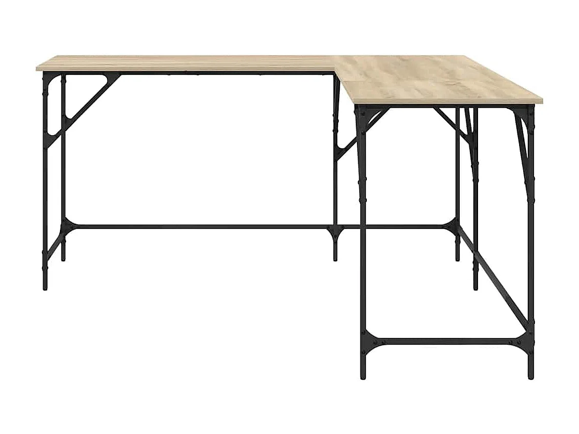 Bureau chêne sonoma 149x149x75 cm bois d'ingénierie