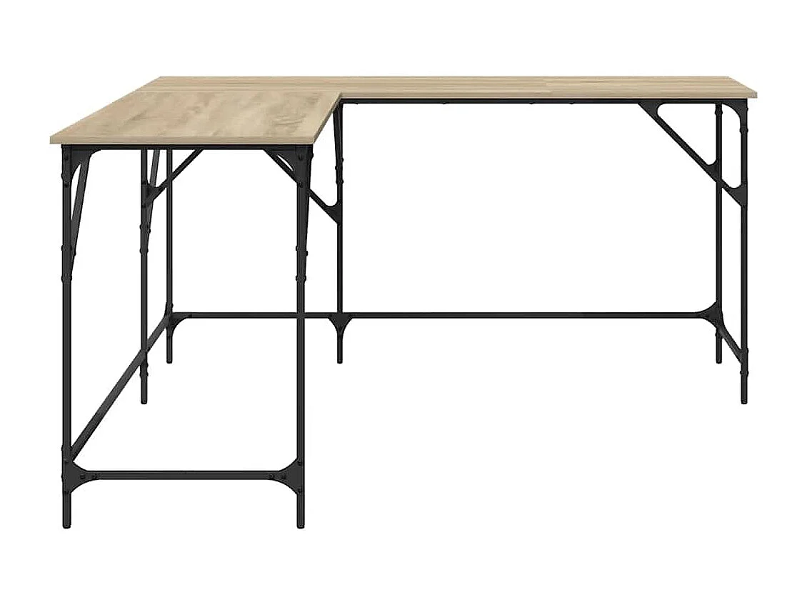 Bureau chêne sonoma 149x149x75 cm bois d'ingénierie