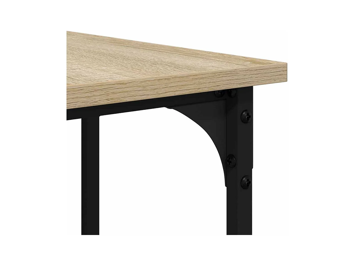 Bureau chêne sonoma 139x139x75 cm bois d'ingénierie