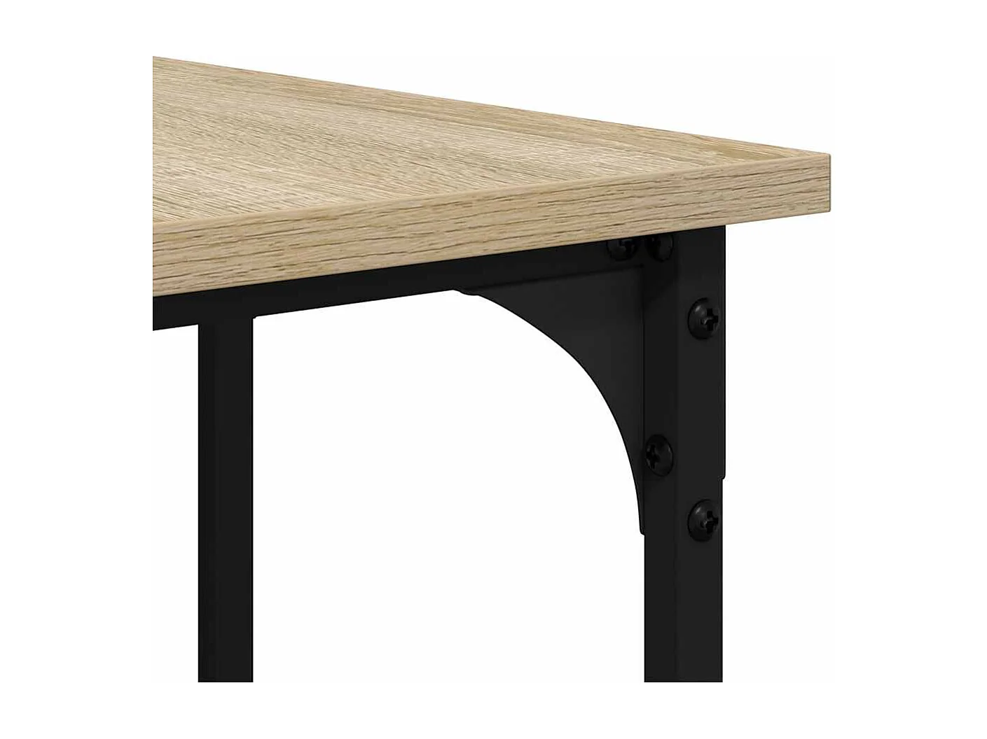 Bureau chêne sonoma 139x139x75 cm bois d'ingénierie