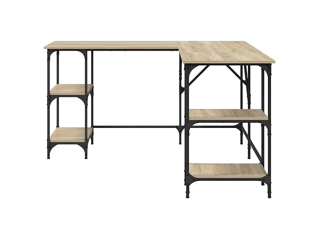 Schreibtisch Sonoma-Eiche 139x139x75 cm Holzwerkstoff
