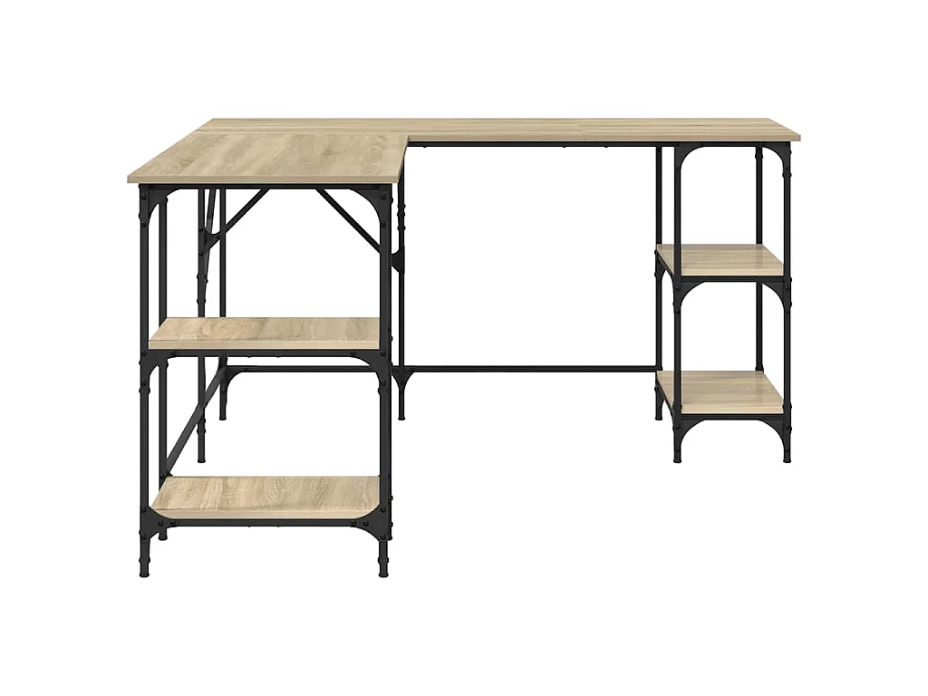 Schreibtisch Sonoma-Eiche 139x139x75 cm Holzwerkstoff