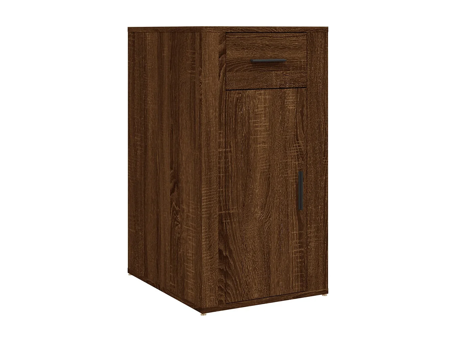 Secretária com móvel derivados de madeira carvalho castanho