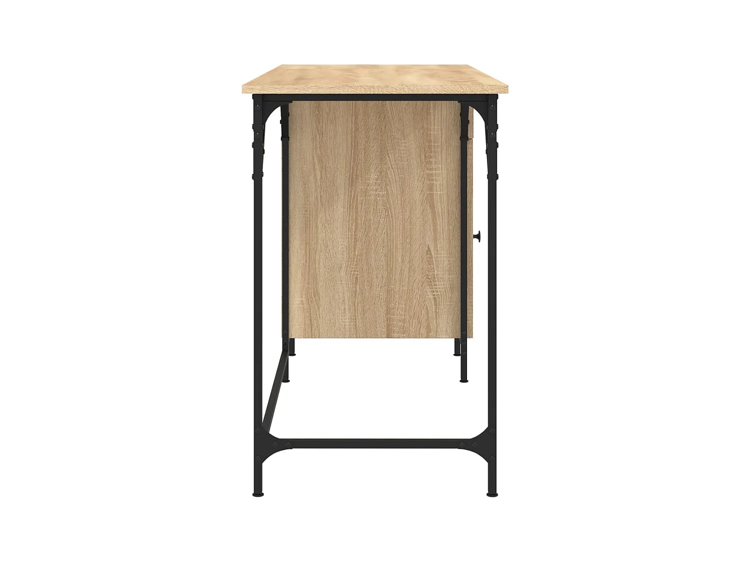 Bureau d'ordinateur chêne sonoma 131x48x75 cm bois d’ingénierie