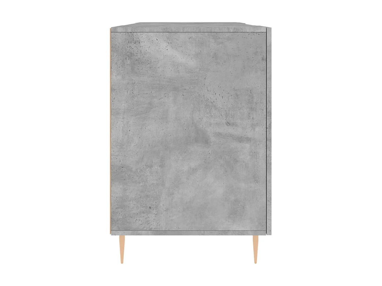 Bureau gris béton 140x50x75 cm bois d'ingénierie