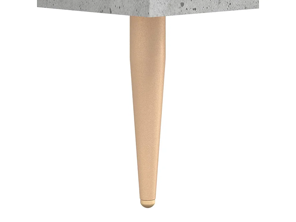 Bureau gris béton 140x50x75 cm bois d'ingénierie