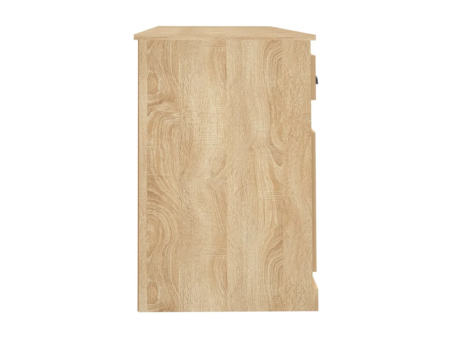 Bureau avec armoire chêne sonoma bois d'ingénierie