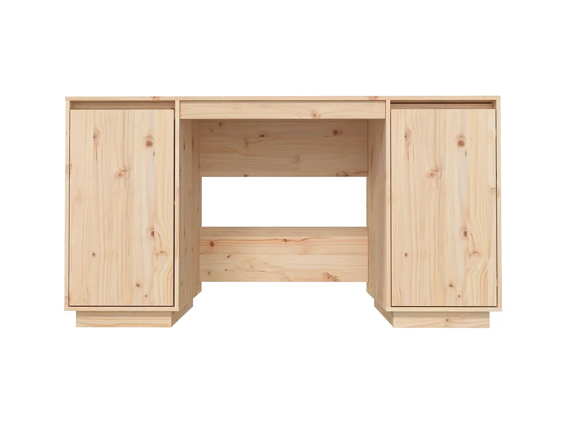 Escritorio de madera maciza de pino 140x50x75 cm