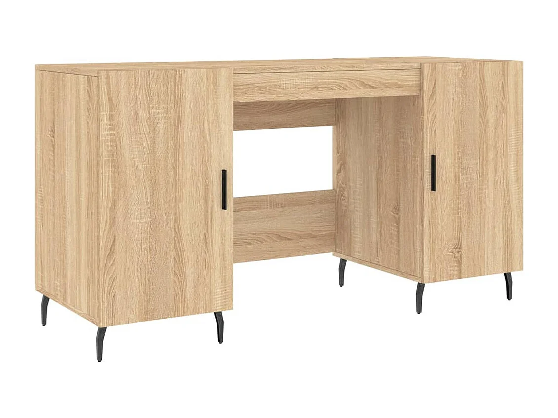 Secretária 140x50x75 cm derivados de madeira carvalho sonoma