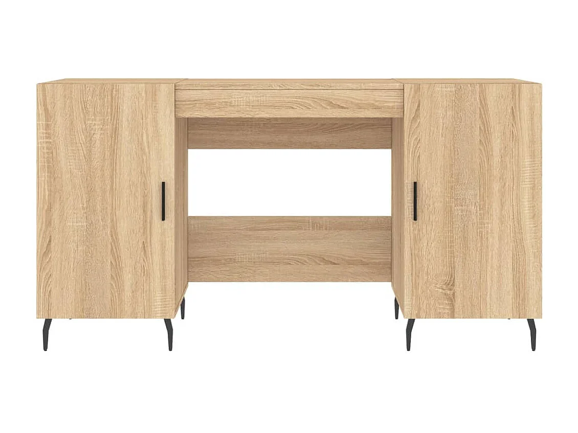 Secretária 140x50x75 cm derivados de madeira carvalho sonoma