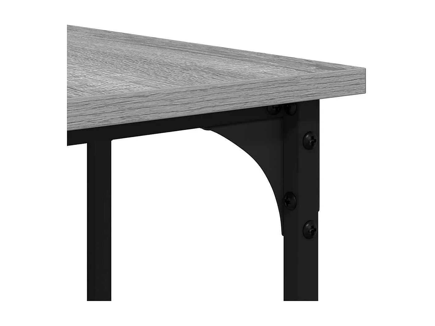 Bureau sonoma gris 139x139x75 cm bois d'ingénierie