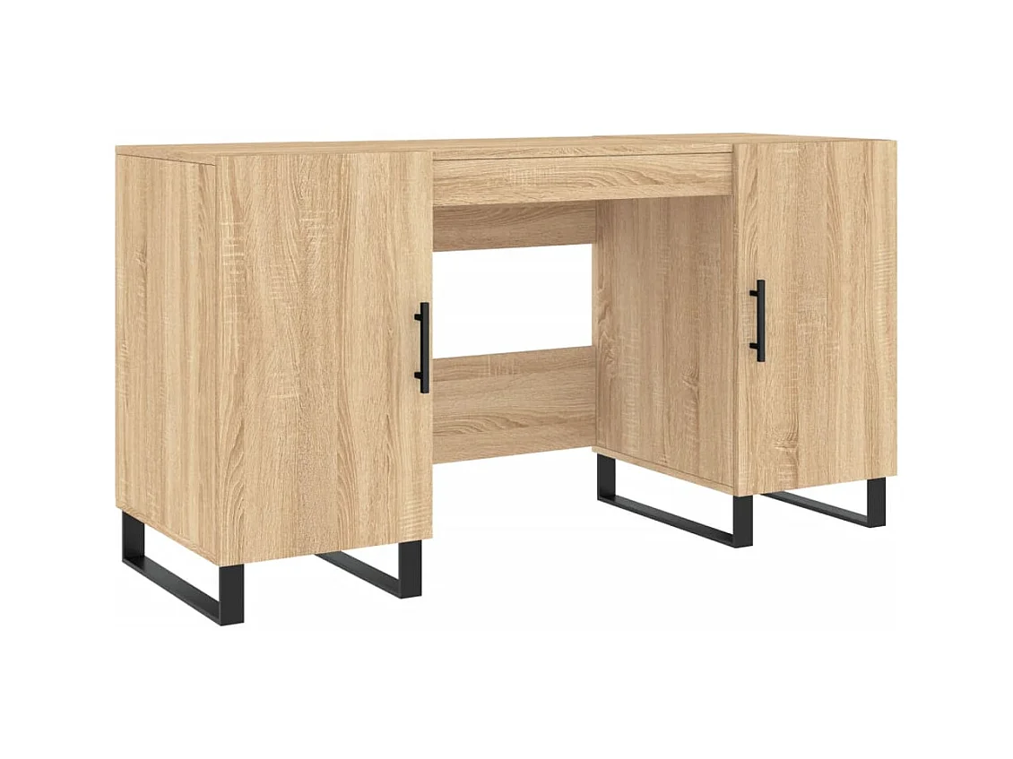 Scrivania Rovere Sonoma 140x50x75 cm in Legno Multistrato