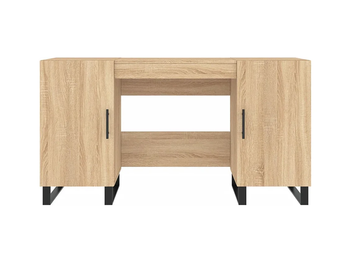 Scrivania Rovere Sonoma 140x50x75 cm in Legno Multistrato