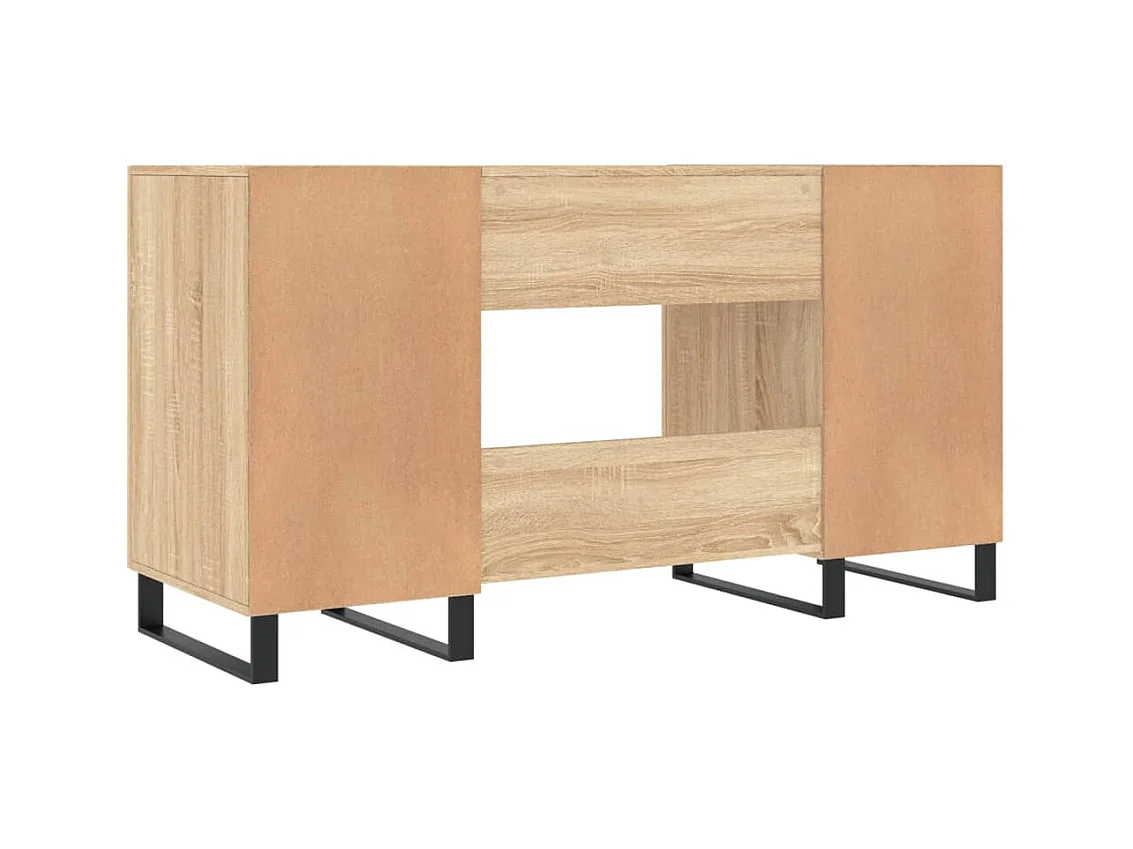 Scrivania Rovere Sonoma 140x50x75 cm in Legno Multistrato