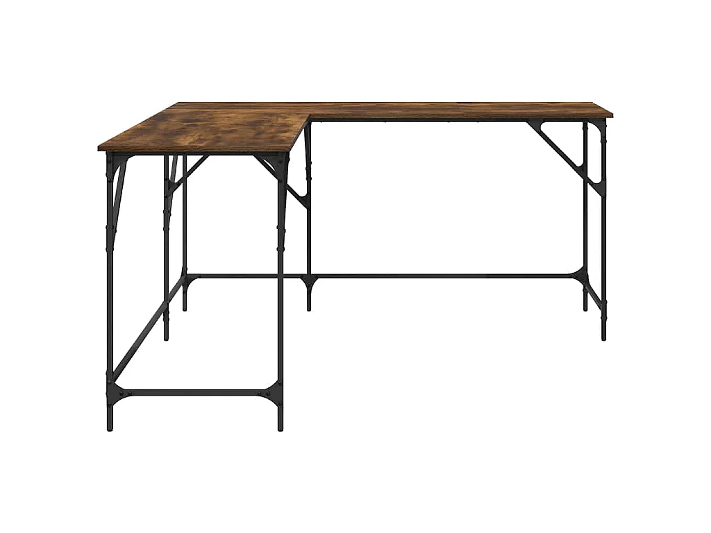 Schreibtisch Räuchereiche 149x149x75 cm Holzwerkstoff