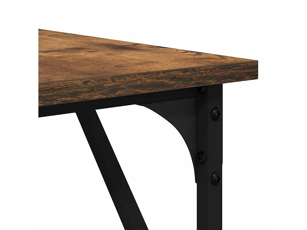 Schreibtisch Räuchereiche 149x149x75 cm Holzwerkstoff