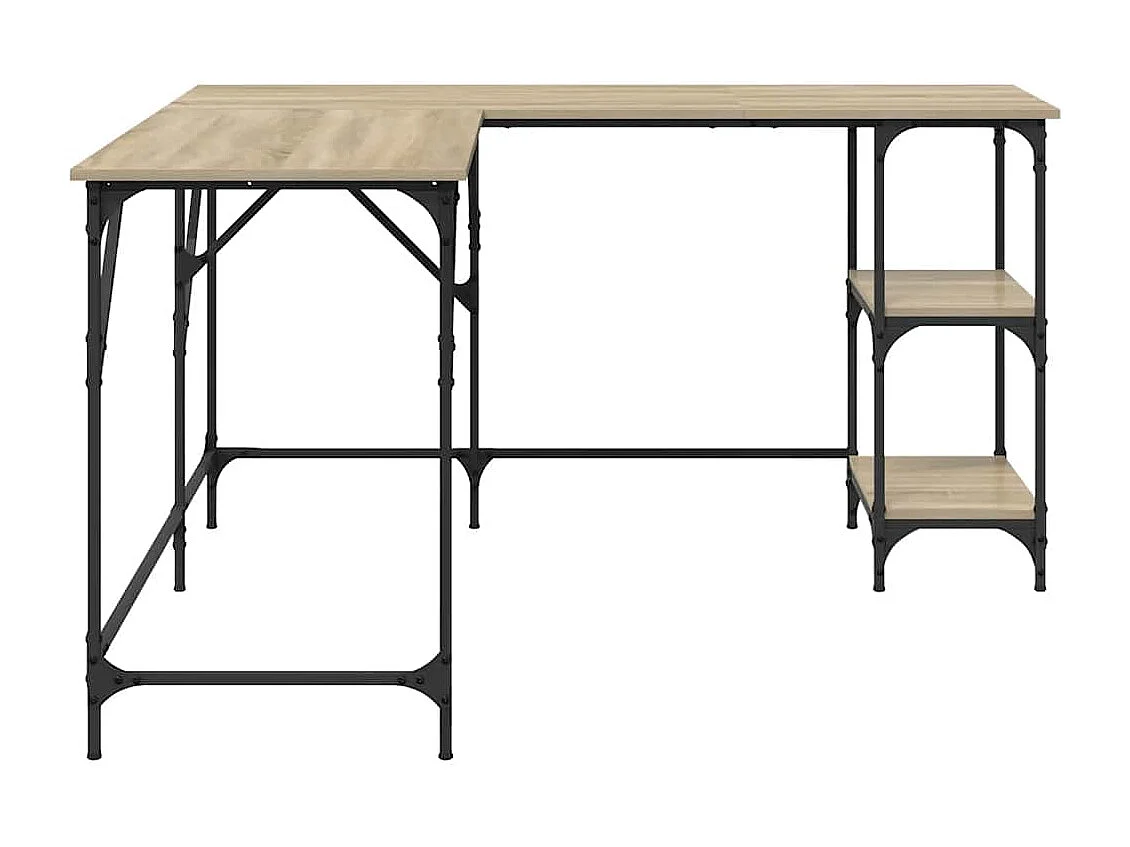 Scrivania Rovere Sonoma 139x139x75 cm in Legno Multistrato