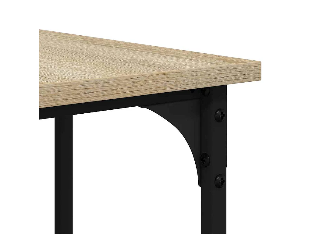 Bureau 139x139x75 cm bewerkt hout sonoma eikenkleurig