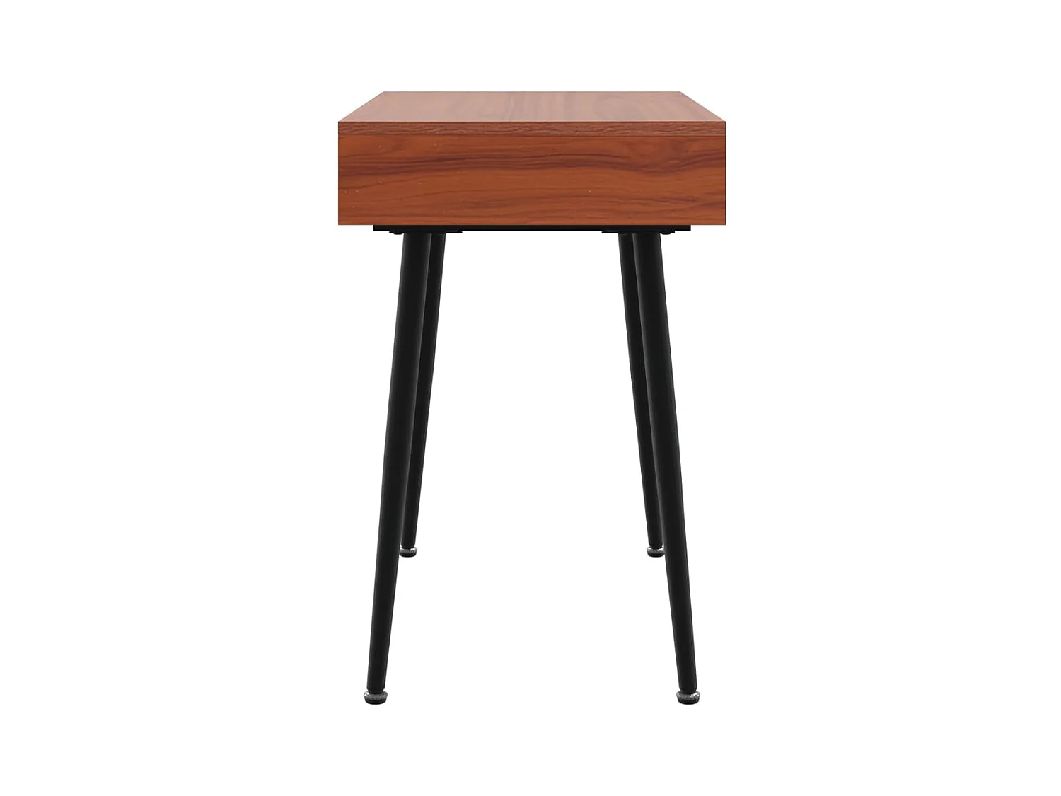 Bureau d'ordinateur avec tiroir marron 110x50x75 cm