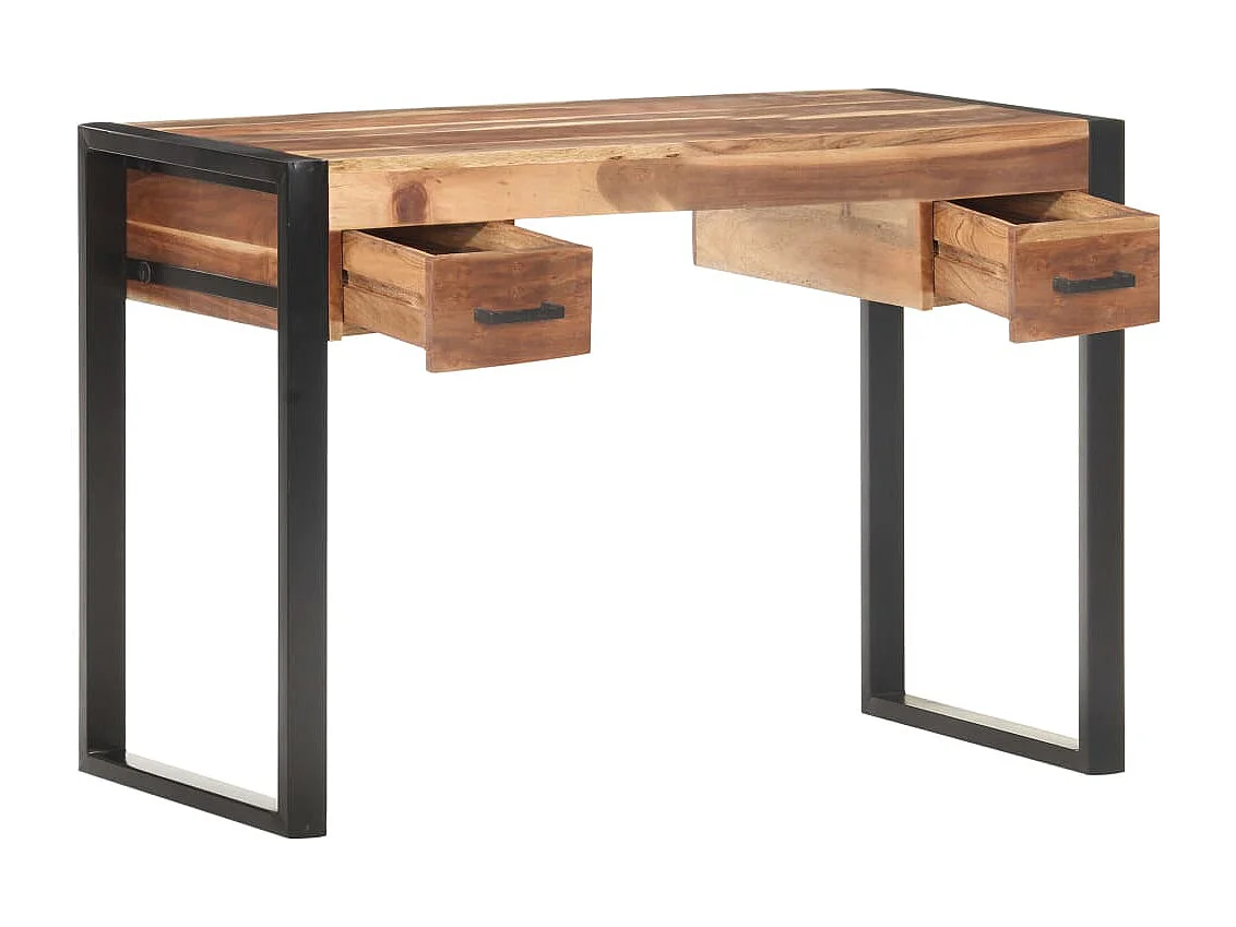 Schreibtisch 110x50x76 cm Massivholz