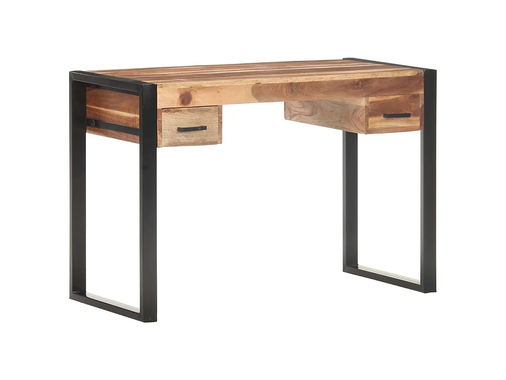 Escritorio de madera maciza 110x50x76 cm