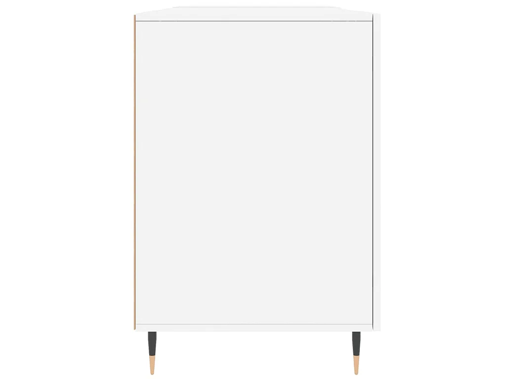 Bureau blanc 140x50x75 cm bois d'ingénierie
