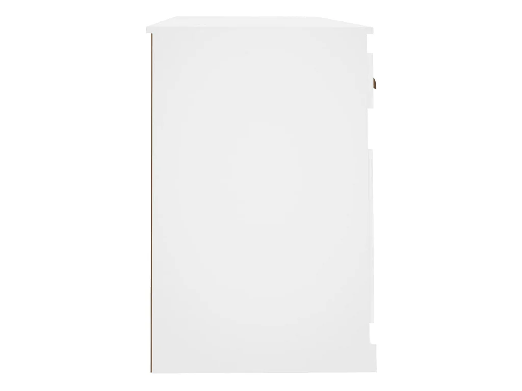 Bureau avec armoire blanc bois d'ingénierie