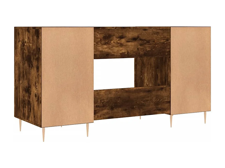 Scrivania Rovere Fumo 140x50x75 cm in Legno Multistrato