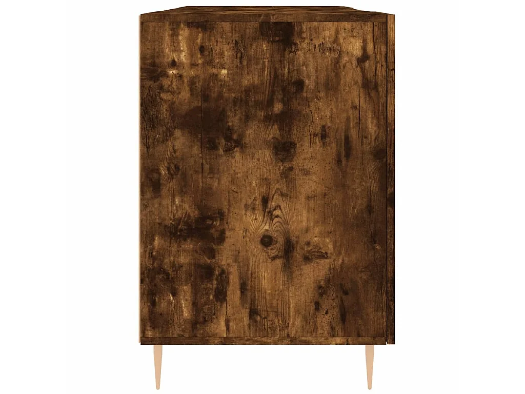 Bureau chêne fumé 140x50x75 cm bois d'ingénierie