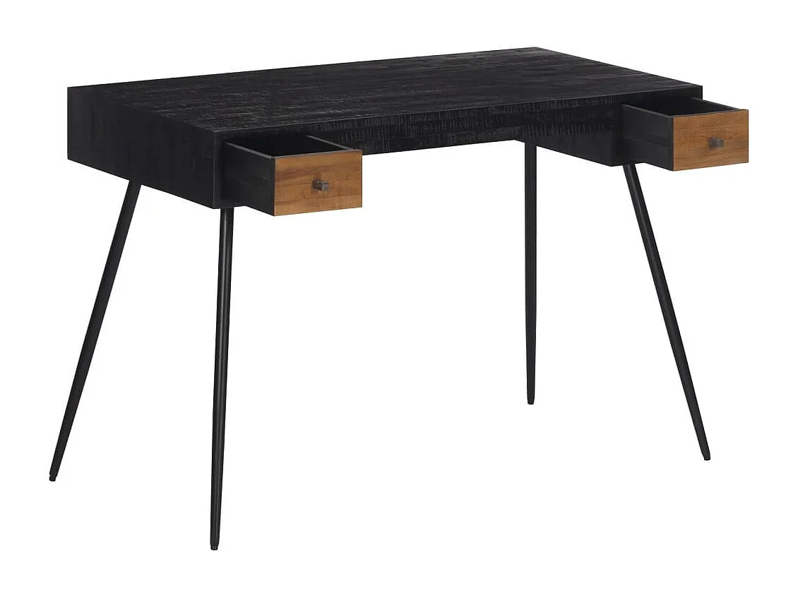 Bureau 117x56,5x75 cm massief gerecycled teakhout