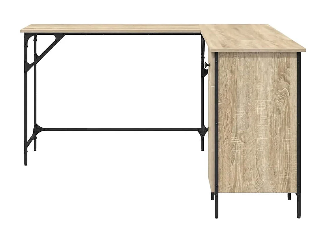 Schreibtisch Sonoma-Eiche 141x141x75 cm Holzwerkstoff