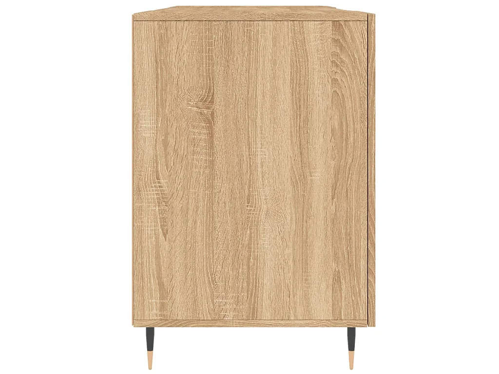 Bureau 140x50x75 cm bewerkt hout sonoma eikenkleurig