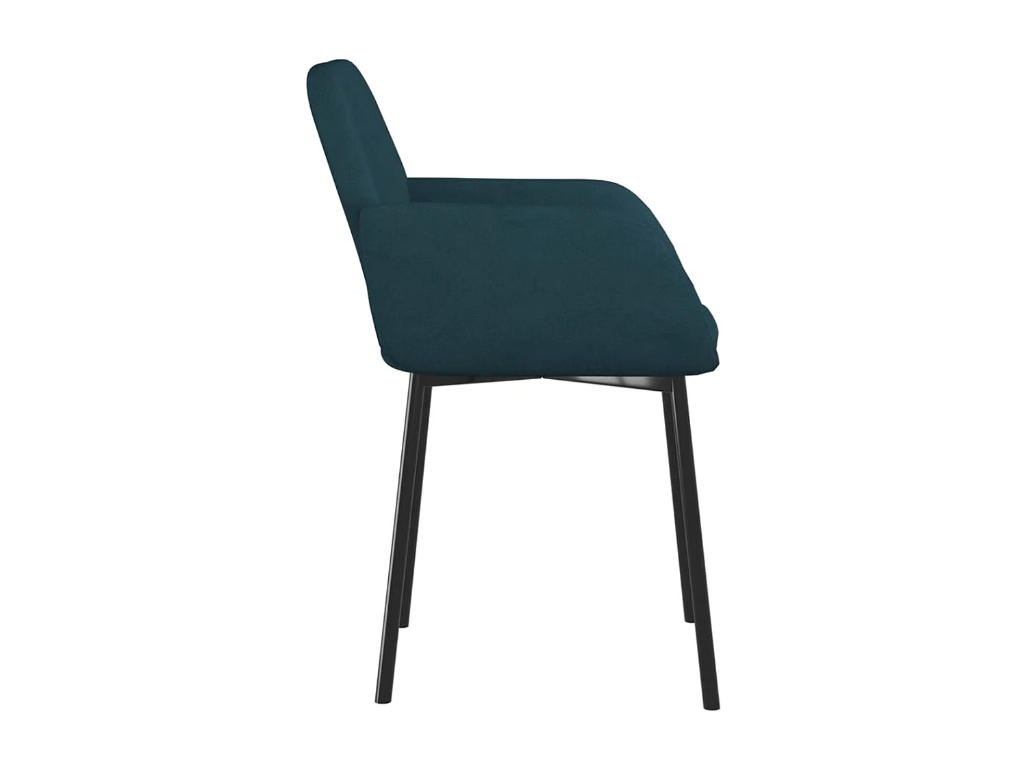 Chaises à manger lot de 2 Bleu Velours