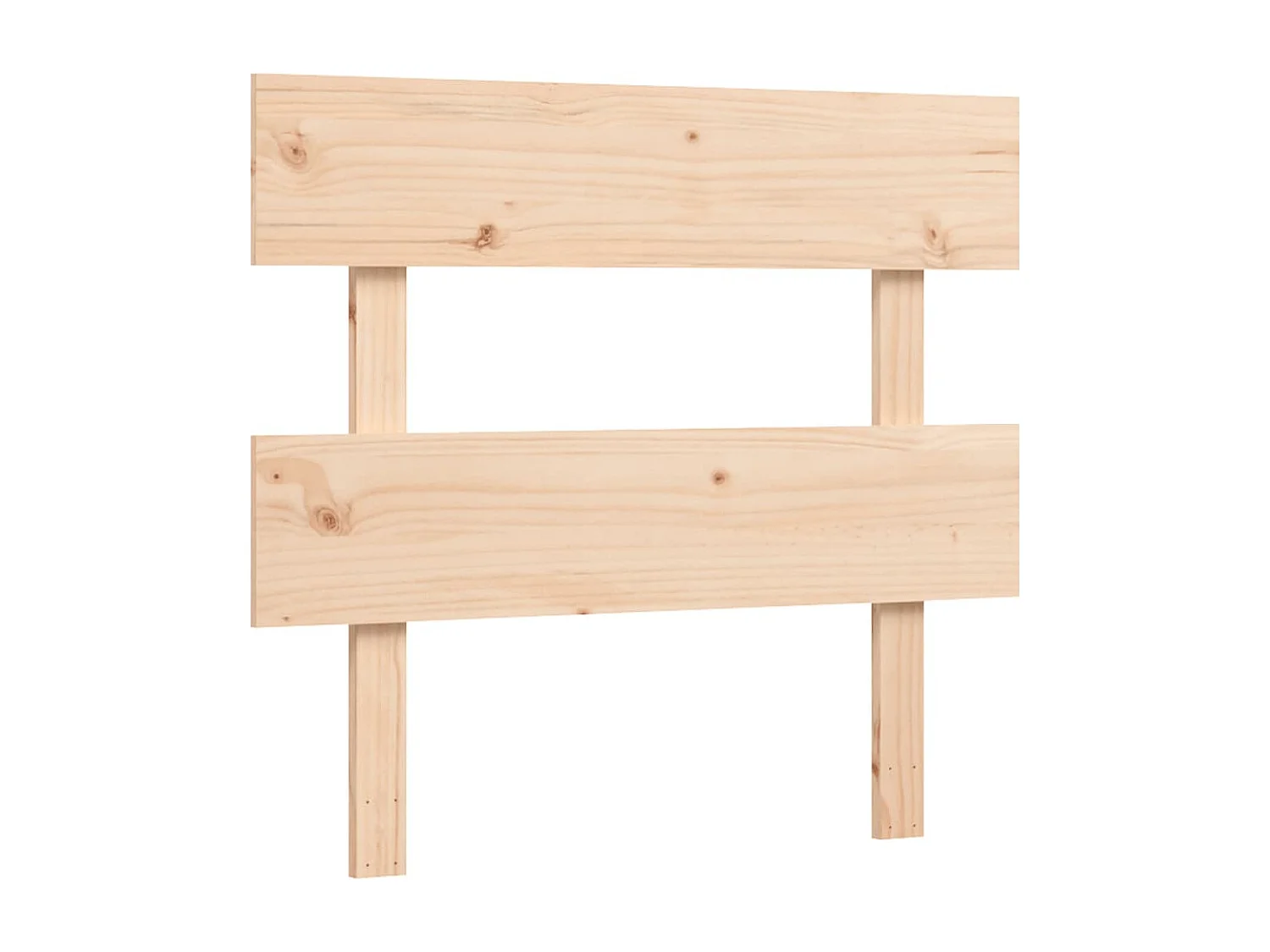 Seniorenbed met hoofdbord massief hout